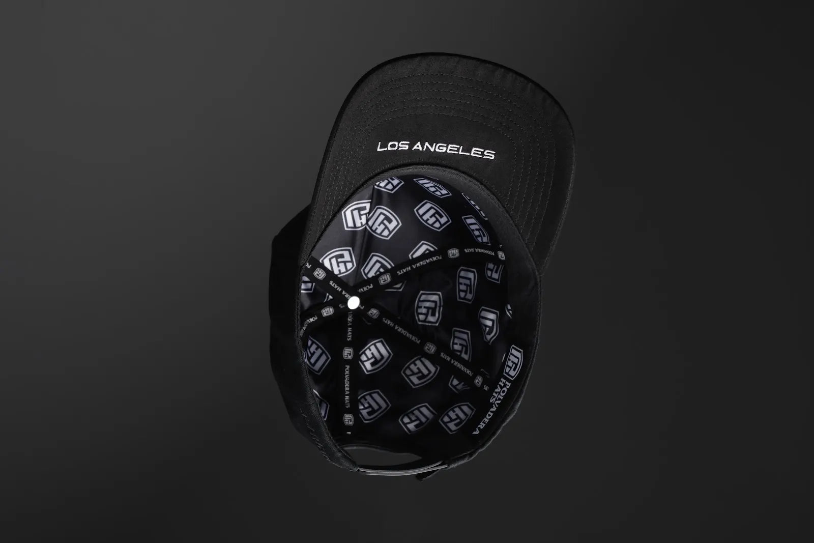 Polvadera PV-001 — Los Angeles — underside — brim embroidery