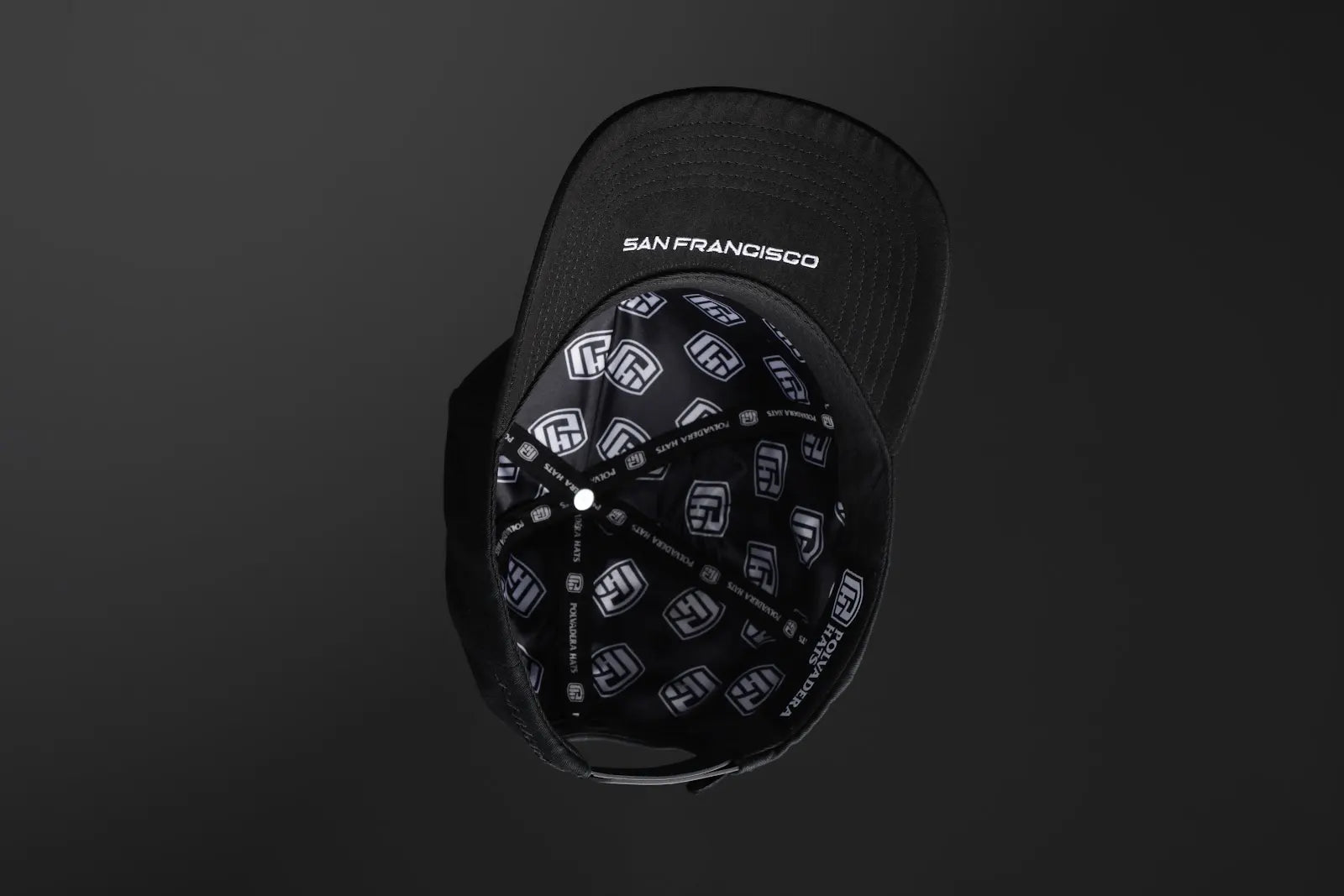 Polvadera PV-002 — San Francisco — underside — brim embroidery