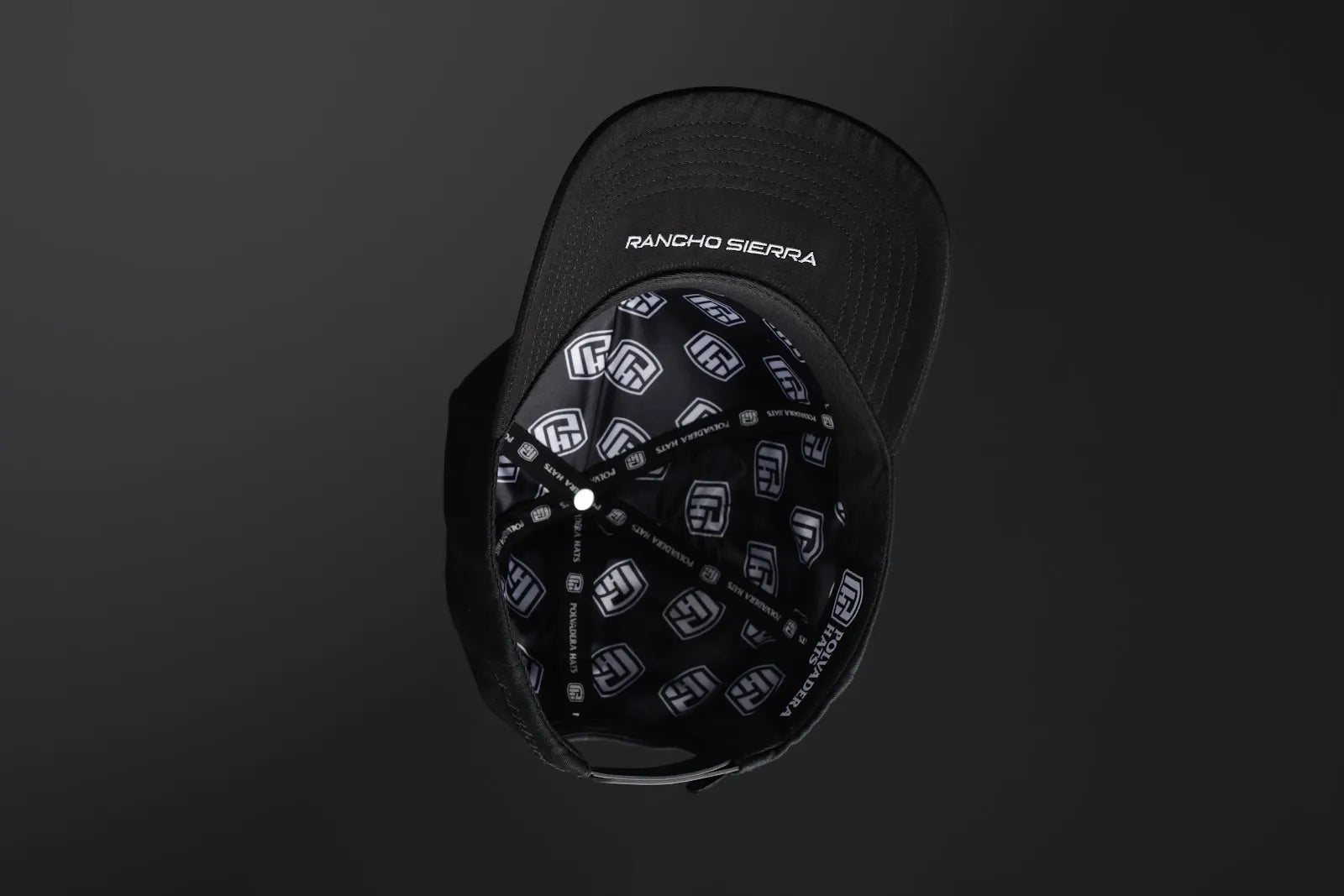 Polvadera PV-004 — Rancho Sierra — underside — brim embroidery